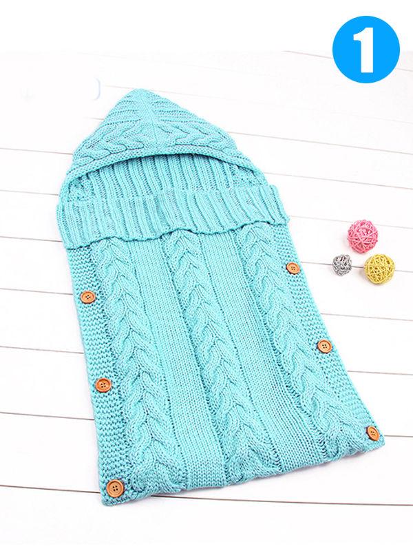 Solid Color Acrylic Newborn Baby Wrapper Sleeping Bag - dianjiang-