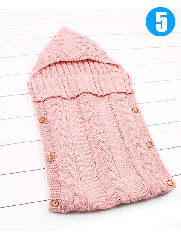 Solid Color Acrylic Newborn Baby Wrapper Sleeping Bag - dianjiang-