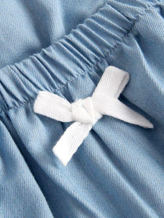 Spanish Blue Ruffled Sleeveless Summer Baby Onesie Jumpsuit - dianjiang-