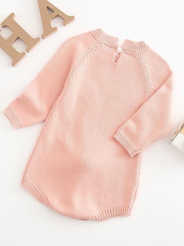 3D Bunny Pattern Knit Onesie Easter Spanish Style Baby Clothes Spring - dianjiang-