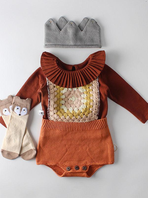 Spanish Style Baby Girl Ruffled Collar T-shirt Long Sleeve Top - dianjiang-