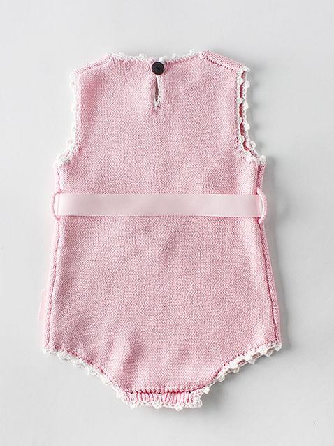 Spanish Style Knit Wear Bow Sleeveless Bodysuit - dianjiang-