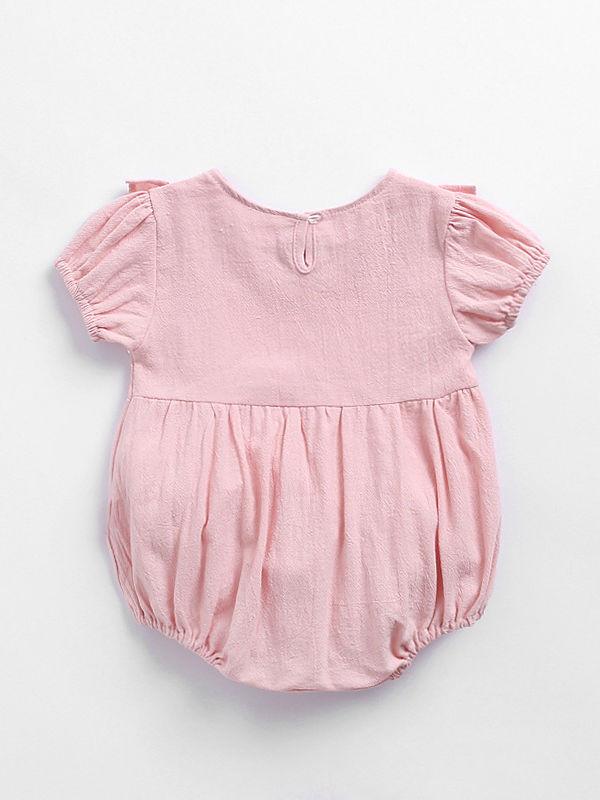 Spanish Style Lace Trim Baby Bodysuit Summer - dianjiang-