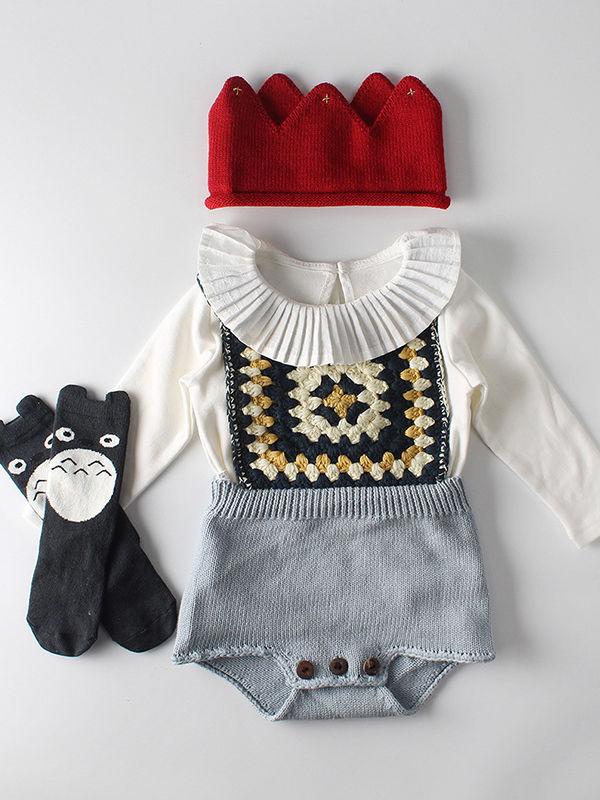 Spanish Style Baby Girl Ruffled Collar T-shirt Long Sleeve Top - dianjiang-