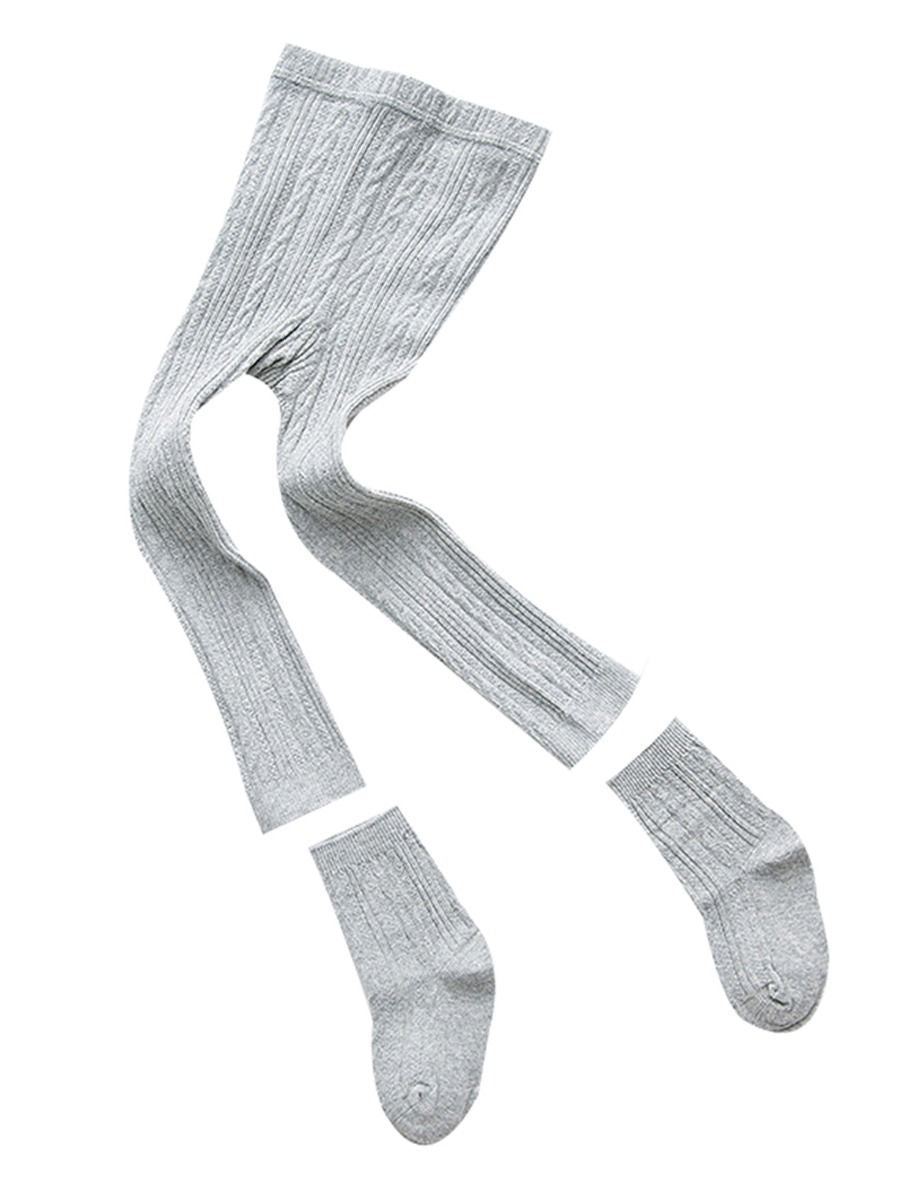 2-Piece Pantyhose Spring Autumn Pretty Solid Tights Children Split Type Stockings - dianjiang-