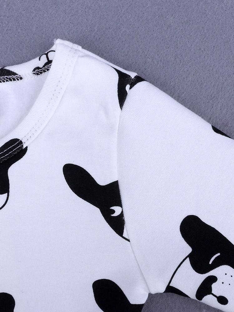 Spring 2-Piece Toddler Kids Unisex Cartoon Pajamas Set-6 Colors - dianjiang-