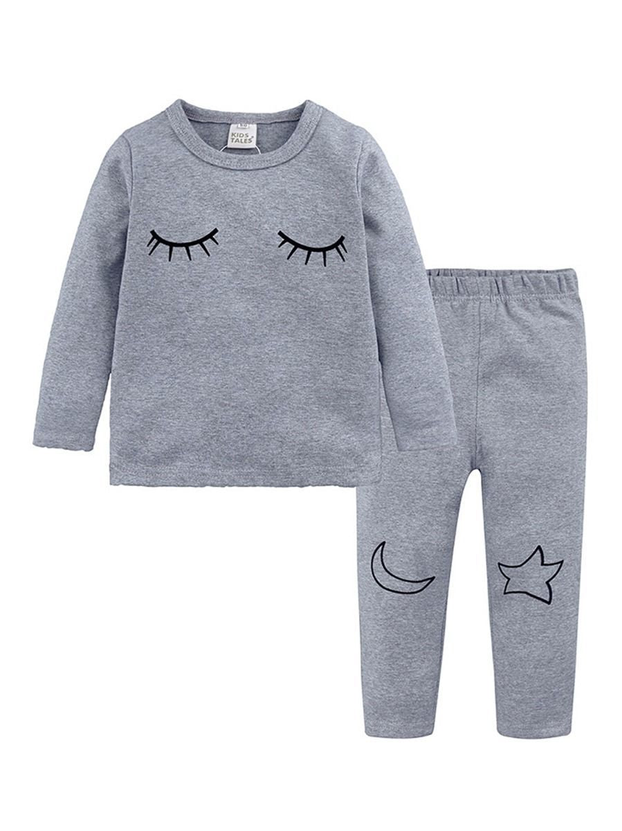 Spring 2-Piece Toddler Kids Unisex Cartoon Pajamas Set-6 Colors - dianjiang-