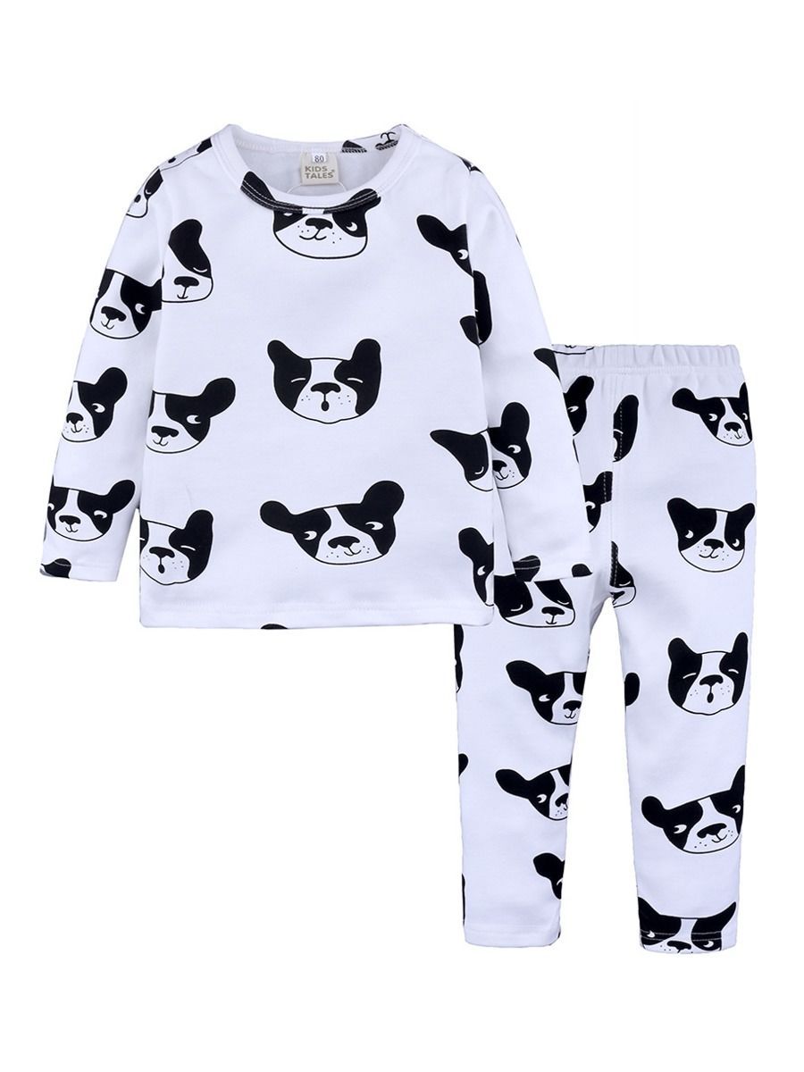 Spring 2-Piece Toddler Kids Unisex Cartoon Pajamas Set-6 Colors - dianjiang-