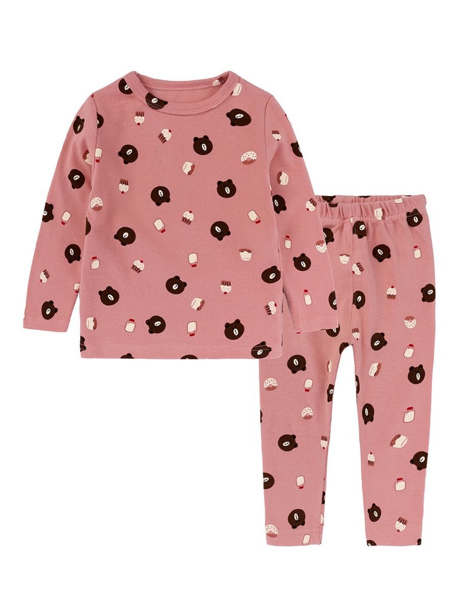 Spring 2-Piece Toddler Kids Unisex Cartoon Pajamas Set-6 Colors - dianjiang-