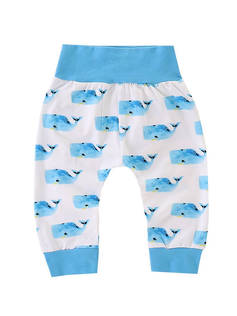 Spring Autumn 2-piece Cute Infant Dolphin Bodysuit & Pants Outfit - dianjiang-