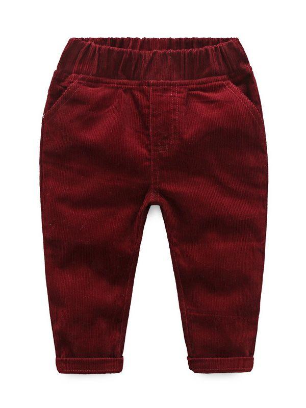 Spring 3- Piece Baby Boys Clothes Set Checked Bodysuit and Corduroy Pants and Bow Tie - dianjiang-