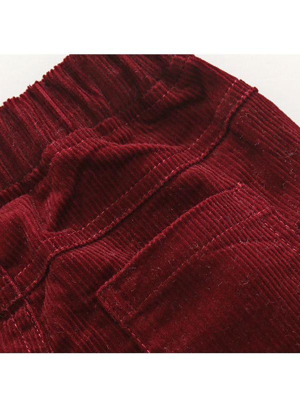 Spring 3- Piece Baby Boys Clothes Set Checked Bodysuit and Corduroy Pants and Bow Tie - dianjiang-