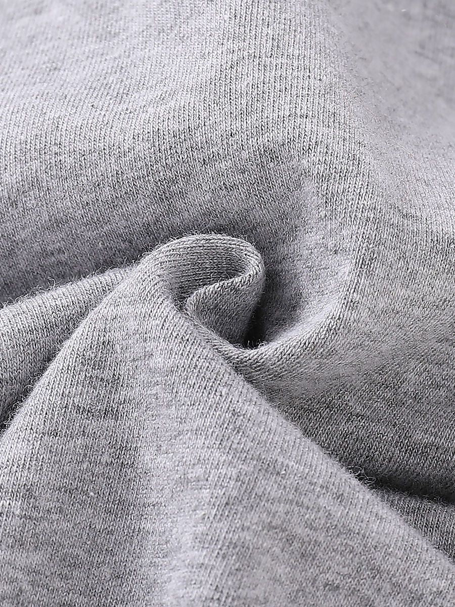 Spring Gray Long-sleeved Hooded Baby Jumpsuit Overalls - dianjiang-