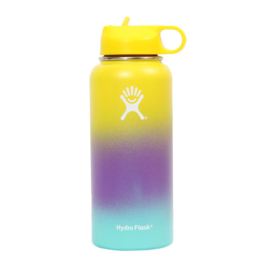 Stainless Steel 18/32oz  Water Bottle Hydro Flask Vacuum Insulated Wide Mouth Outdoor Self-driving Tour Camping Portable Thermos - dianjiang-