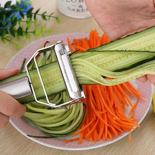 Stainless Steel Multi-function Vegetable Peeler&ampJulienne Cutter Julienne Peeler Potato Carrot Grater Kitchen Tool - dianjiang-