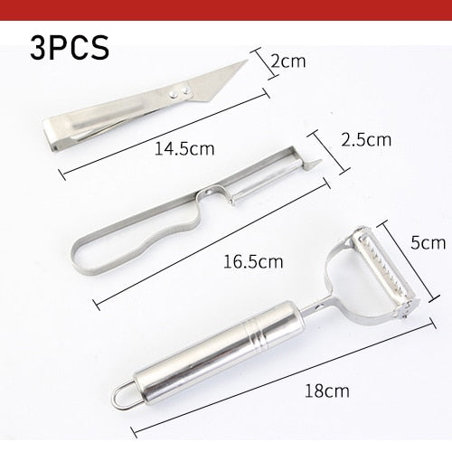 Stainless Steel Multi-function Vegetable Peeler&ampJulienne Cutter Julienne Peeler Potato Carrot Grater Kitchen Tool - dianjiang-