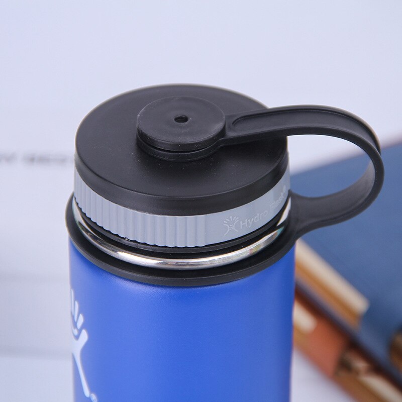 Stainless Steel Water Bottle Insulated Tumbler Flask With 2 Lids Portable Firm Durable Wide Mouth GYM Outdoor Thermos Flask - dianjiang-