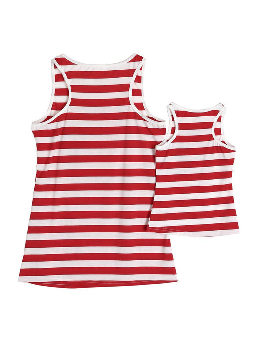 Mom and Me Fourth Of July Striped Tank Top - dianjiang-