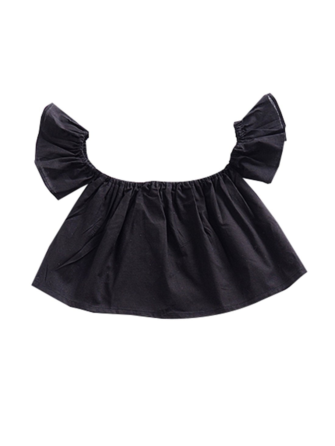 Stylish Baby Girls Off shoulder Flared Sleeves Top - dianjiang-