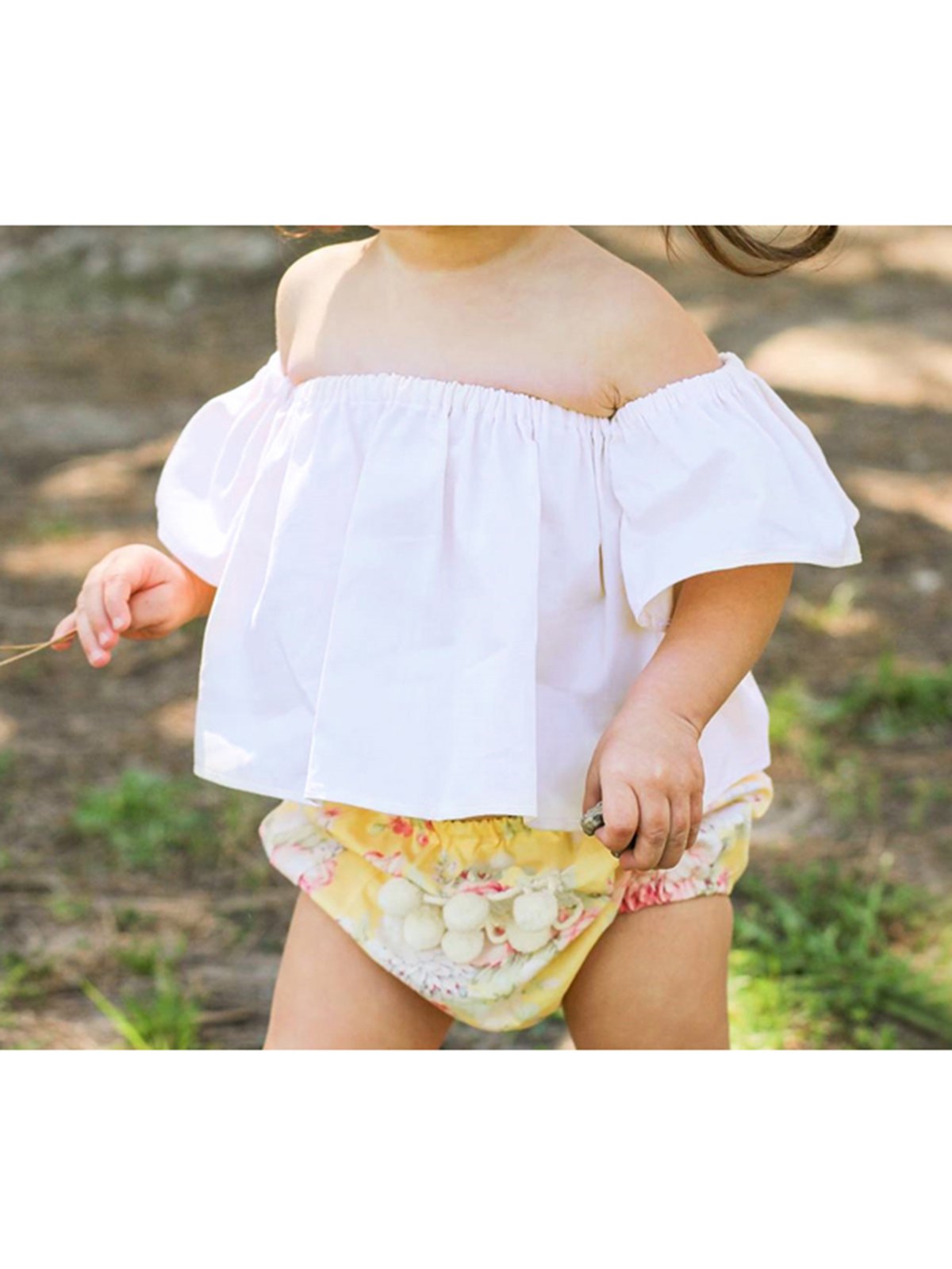 Stylish Baby Girls Off shoulder Flared Sleeves Top - dianjiang-