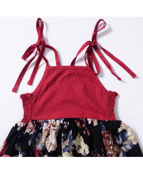 Stylish Baby Little Girl Summer Lace-up Floral Dress - dianjiang-