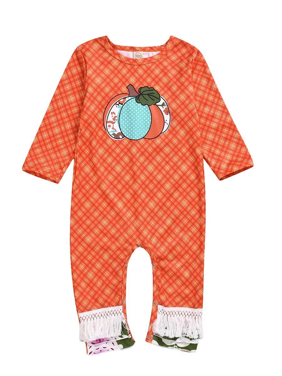 Stylish Baby Tassel Trim Overall - dianjiang-