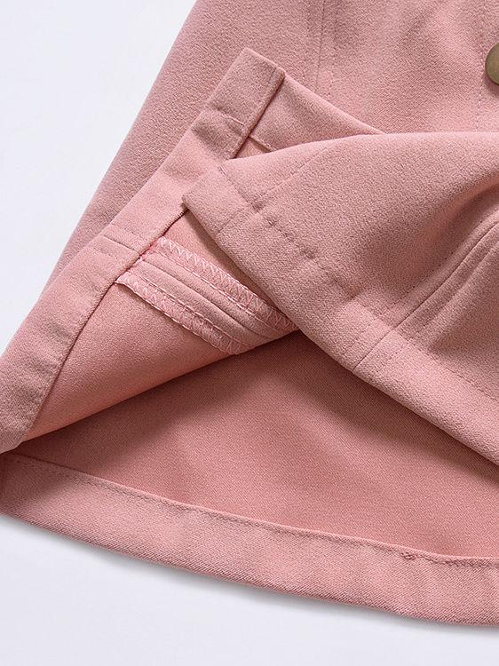 Stylish Buttoned Solid Color A-line Skirt - dianjiang-