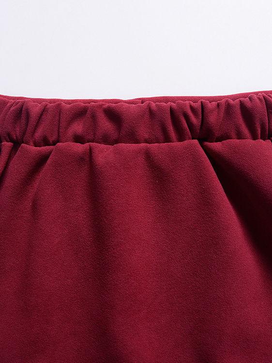 Stylish Buttoned Solid Color A-line Skirt - dianjiang-
