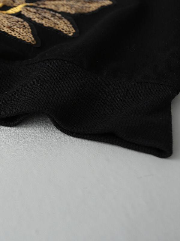 Stylish Girl 2-Piece Rose Sequins Pullover + Pants - dianjiang-