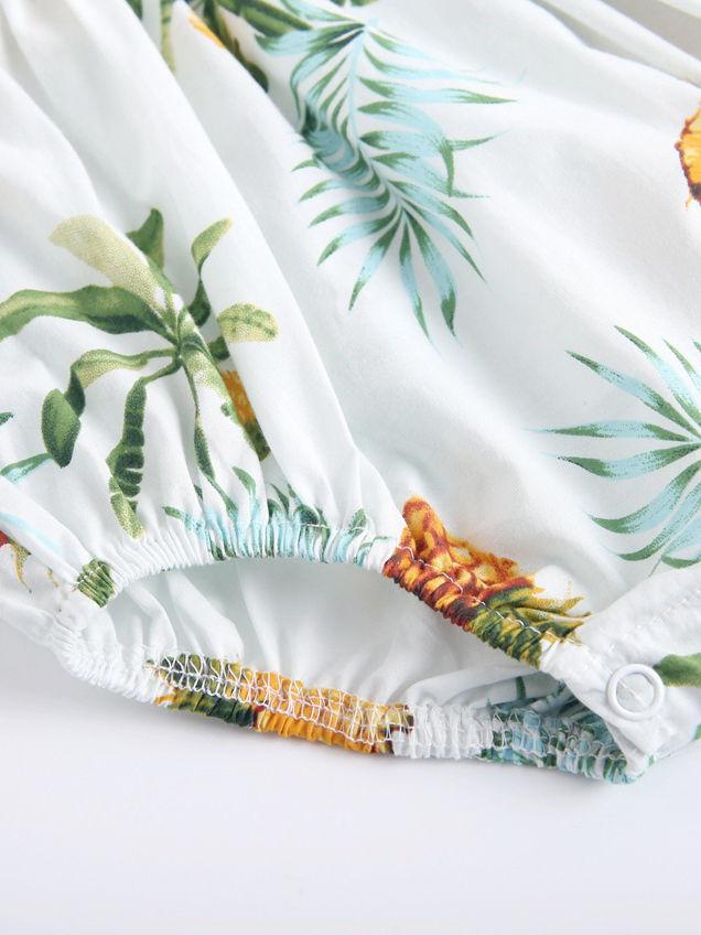 Stylish Infant Toddler Girl Pineapple Ruffle Romper Playsuit - dianjiang-