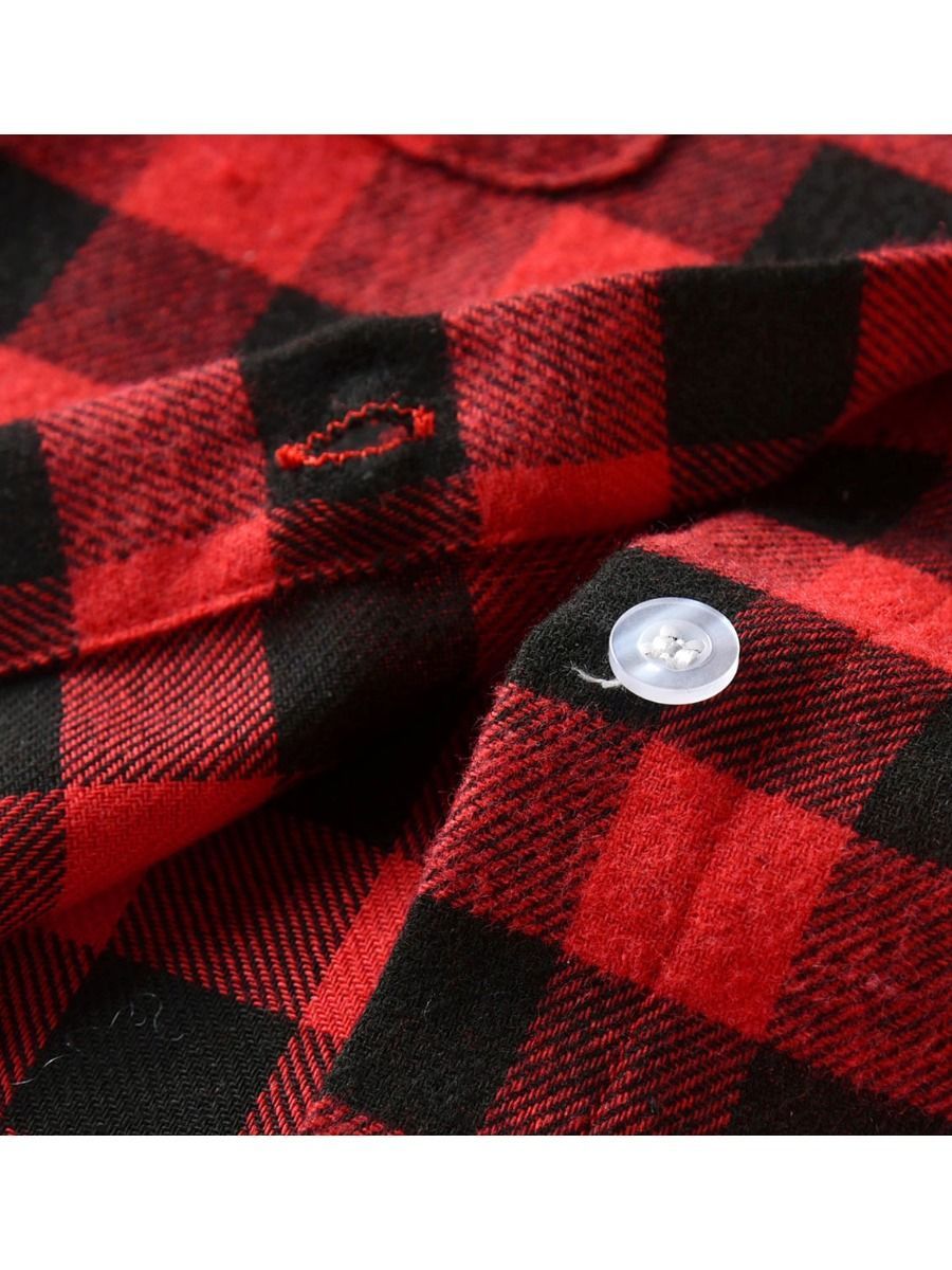 4-Piece Stylish Little Boys Checked Bow Shirt and Suspender Pants - dianjiang-