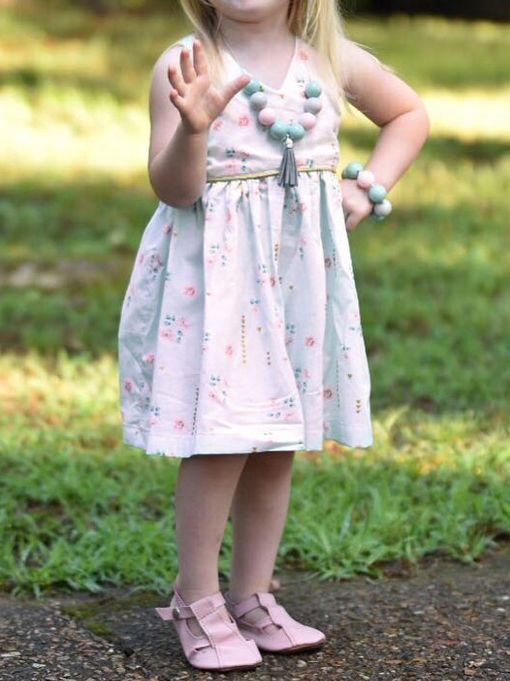 Stylish Little Girl Sleeveless Summer Flower Dress - dianjiang-