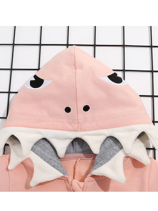 Stylish Shark Hooded Jacket with Pockets - dianjiang-