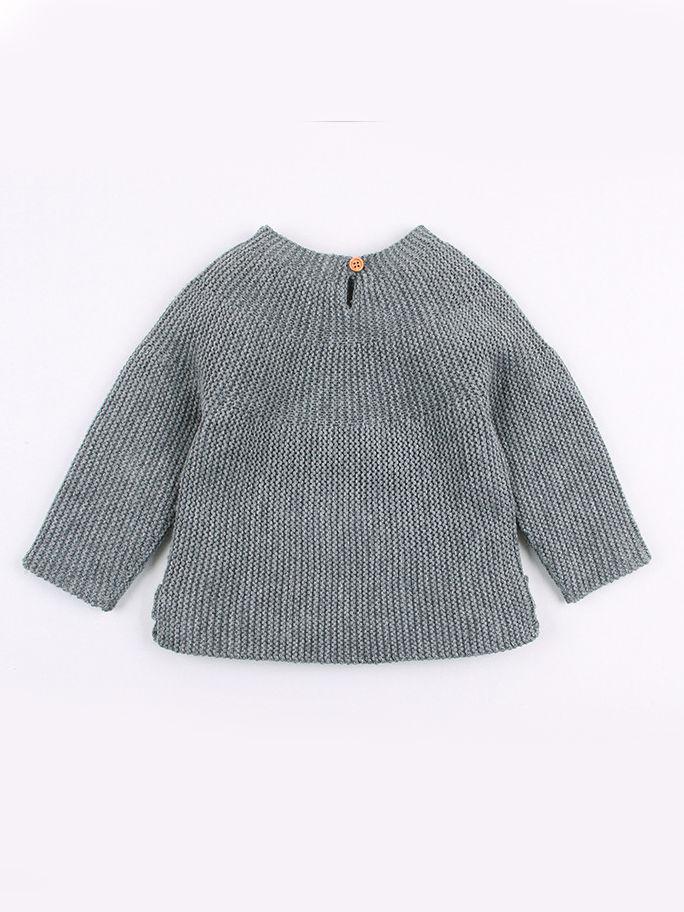 Stylish Solid Color Knitted Sweater - dianjiang-