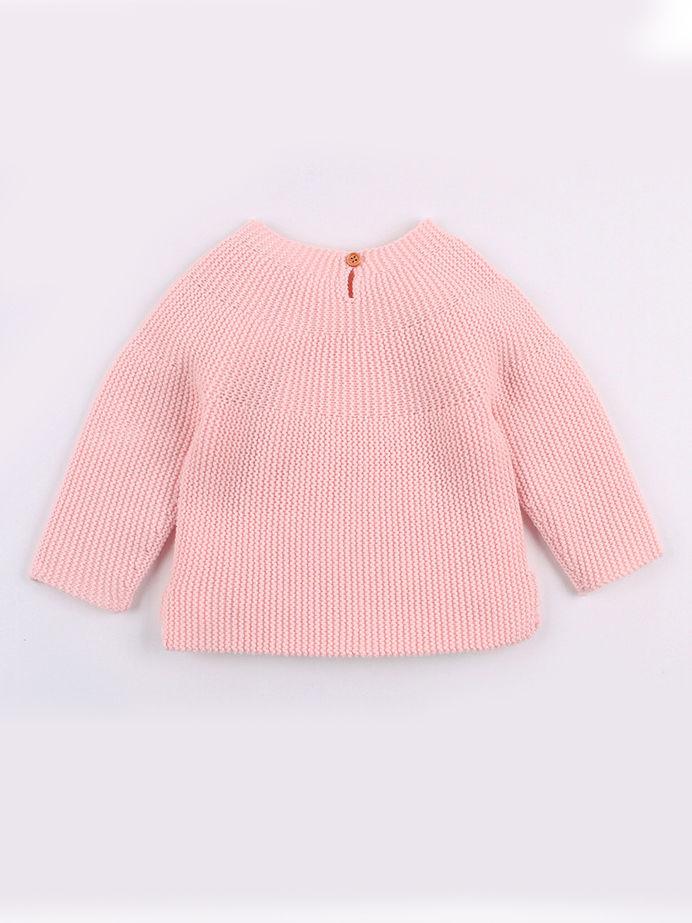 Stylish Solid Color Knitted Sweater - dianjiang-