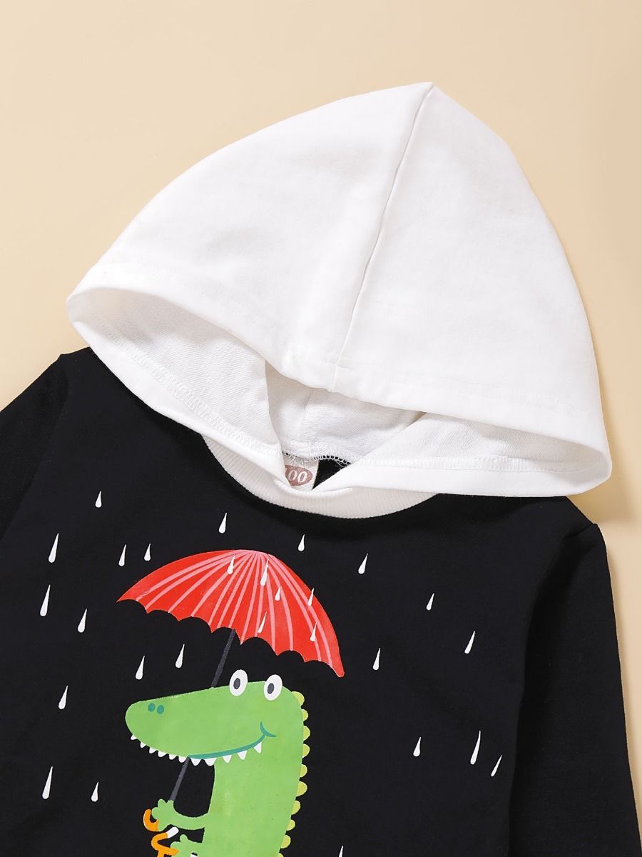 Stylish Toddler Boys Dinosaur Hoodie - dianjiang-