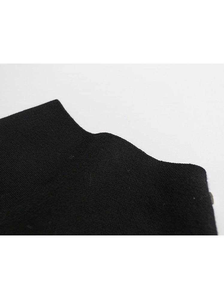 Stylish Toddler Girl Solid Color Knitted Skirt - dianjiang-