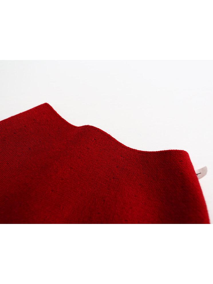 Stylish Toddler Girl Solid Color Knitted Skirt - dianjiang-