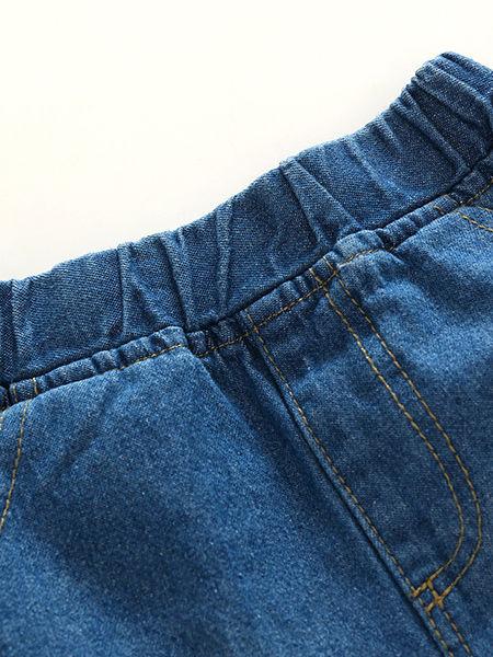 Summer 2-Piece Outfit Flower Suspender Top + Ripped Fringed-hem Shorts For Little Big Girl - dianjiang-