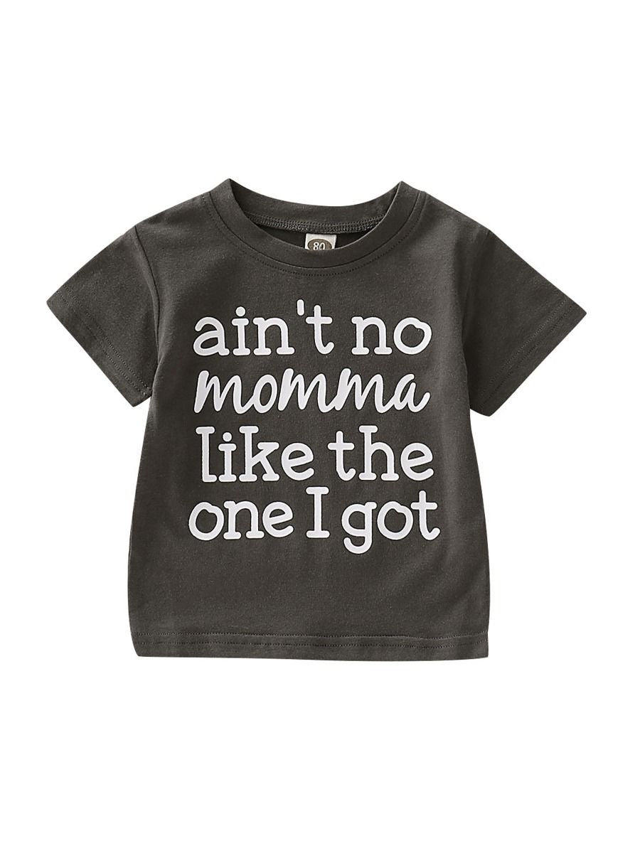 Summer AIN'T NO MOMMA LIKE THE ONE I GOT Letters Print T-shirt - dianjiang-