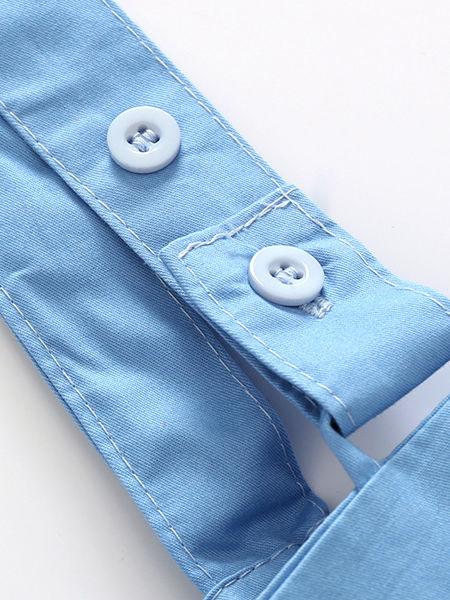 Summer Baby Boy 2-piece Outfits Striped T-shirt +Blue Suspender Shorts - dianjiang-