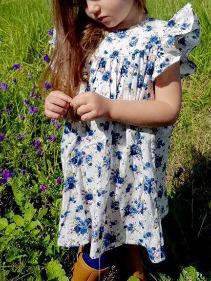 Summer Baby Toddler Girls  Floral Flutter Sleeve Dress - dianjiang-