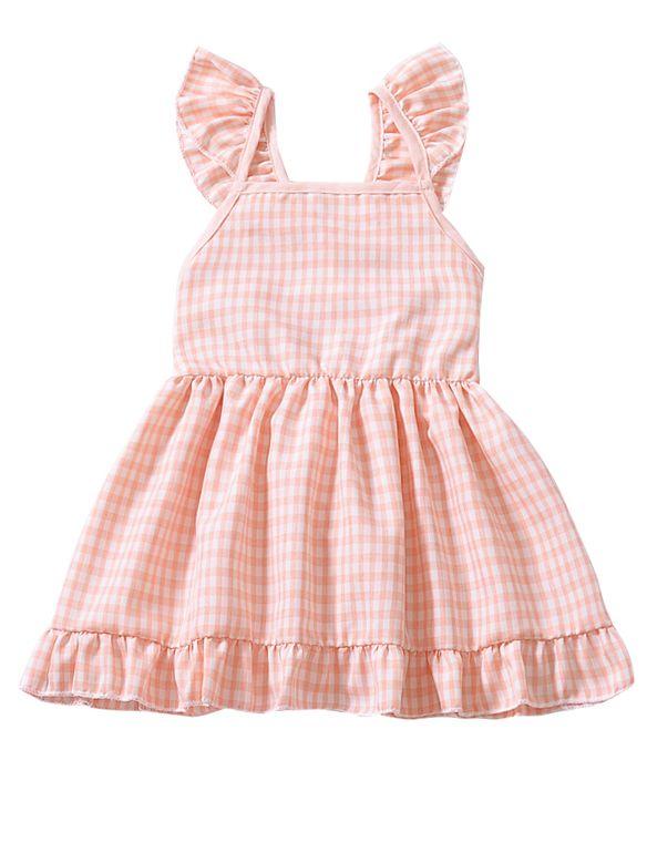 Fashion Toddler Infant Girl Summer Ruffle Sleeve Casual Dress - dianjiang-