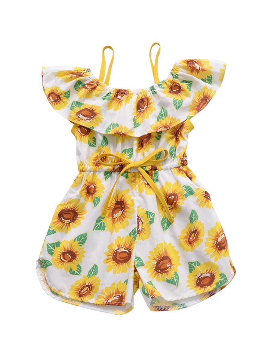 Sunflower Baby Summer Suspender Jumpsuit - dianjiang-