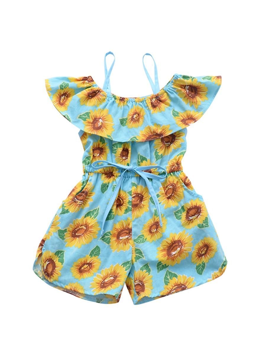 Sunflower Baby Summer Suspender Jumpsuit - dianjiang-