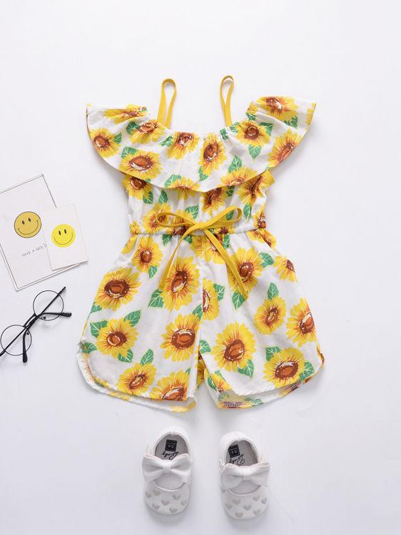 Sunflower Baby Summer Suspender Jumpsuit - dianjiang-