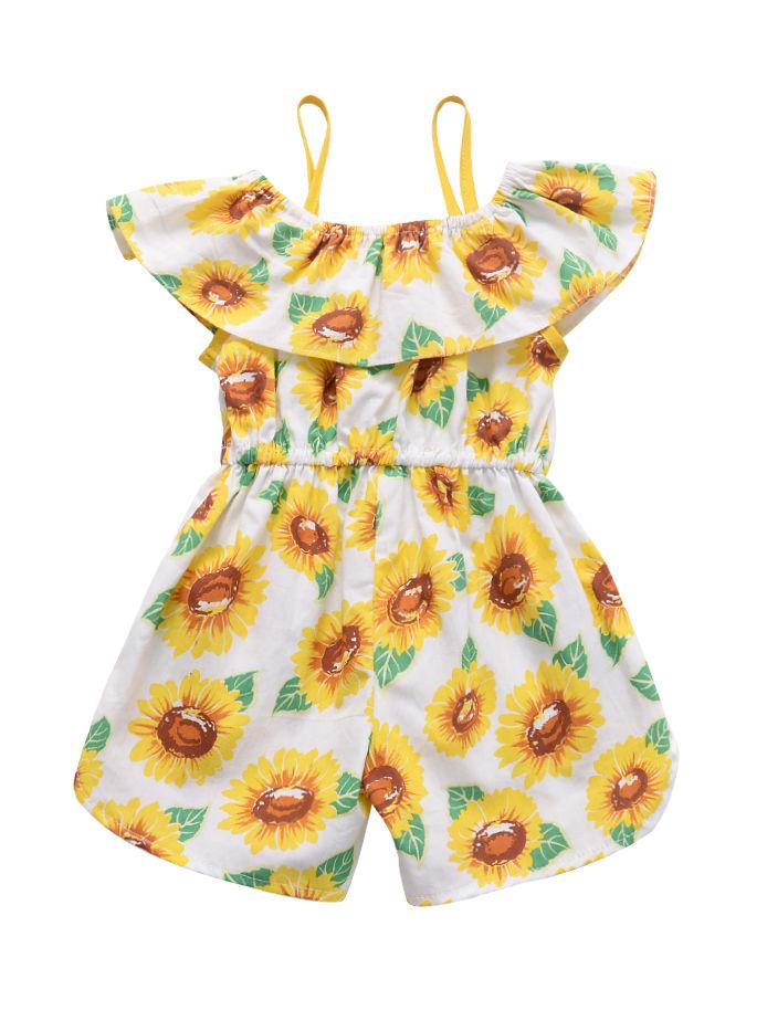 Sunflower Baby Summer Suspender Jumpsuit - dianjiang-