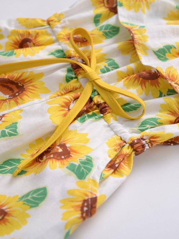 Sunflower Baby Summer Suspender Jumpsuit - dianjiang-