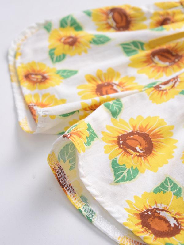 Sunflower Baby Summer Suspender Jumpsuit - dianjiang-