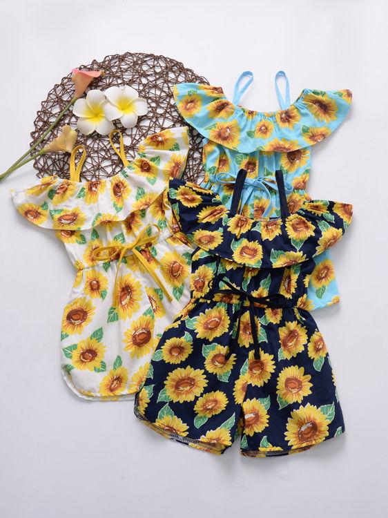 Sunflower Baby Summer Suspender Jumpsuit - dianjiang-